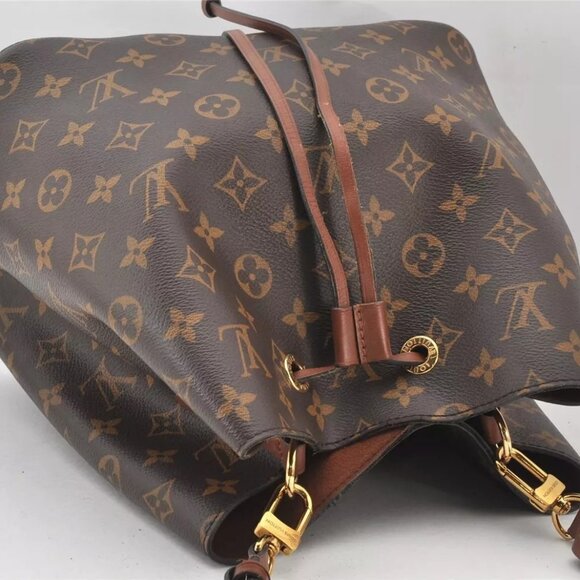 Authentic Louis Vuitton Monogram Neo Noe Drawstring Bag Brown - Picture 7 of 16